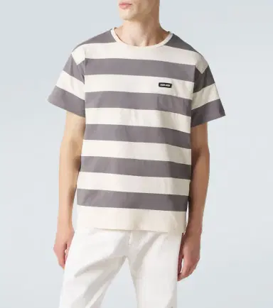 Miu Miu Striped cotton jersey T-shirt | Thumbnail 2