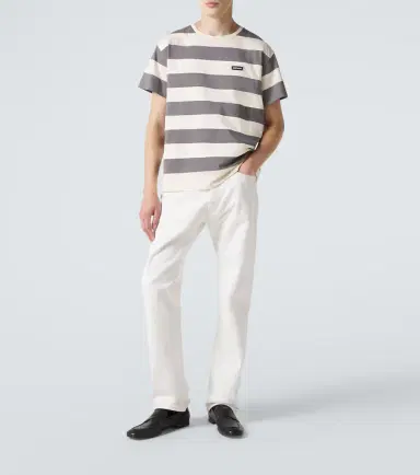 Miu Miu Striped cotton jersey T-shirt | Thumbnail 5