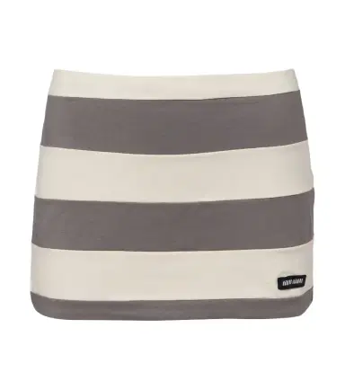 Miu Miu Striped cotton jersey miniskirt | Thumbnail 1