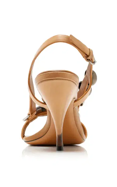 Miu Miu Embellished Leather Sandals | Thumbnail 5 Miu Miu Embellished Leather Sandals | Thumbnail 5