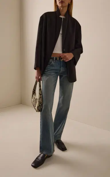 Jeanerica Kyoto Droit Rigid Low-Rise Straight-Leg Jeans | Thumbnail 2