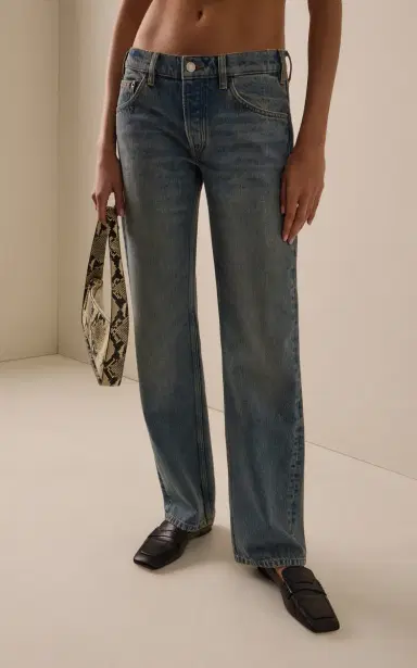 Jeanerica Kyoto Droit Rigid Low-Rise Straight-Leg Jeans | Thumbnail 3