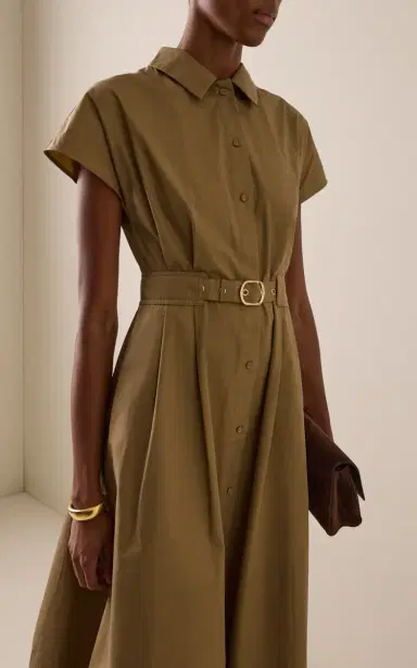 Cara Cara Sawyer Belted Cotton Midi Dress | Thumbnail 2 Cara Cara Sawyer Belted Cotton Midi Dress | Thumbnail 2