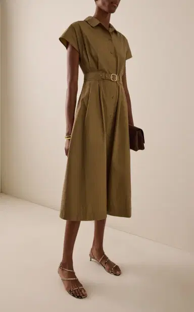 Cara Cara Sawyer Belted Cotton Midi Dress | Thumbnail 3 Cara Cara Sawyer Belted Cotton Midi Dress | Thumbnail 3