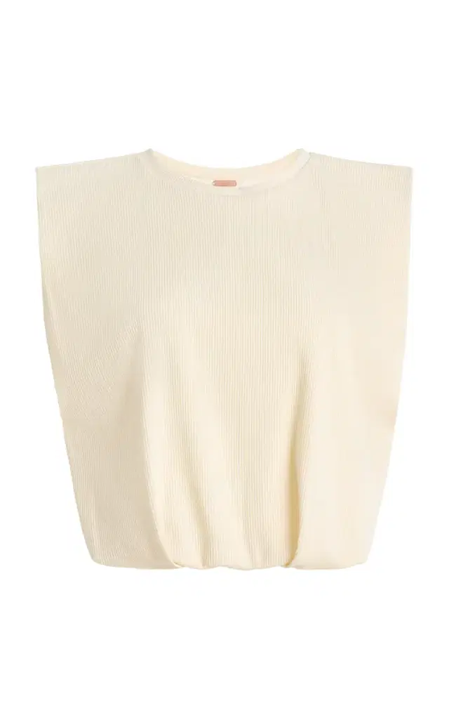 Muraya Ribbed Jersey Cropped T-Shirt