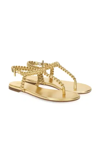 Gianvito Rossi Flat Leather Sandals | Thumbnail 3 Gianvito Rossi Flat Leather Sandals | Thumbnail 3