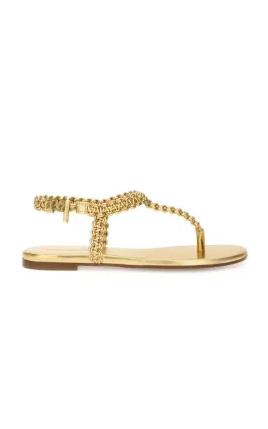 Gianvito Rossi Flat Leather Sandals | Thumbnail 1 Gianvito Rossi Flat Leather Sandals | Thumbnail 1