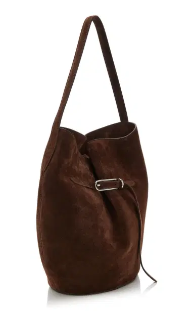 Liffner Large Belted Suede Bucket Bag | Thumbnail 3