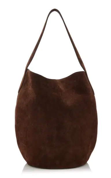 Liffner Large Belted Suede Bucket Bag | Thumbnail 4