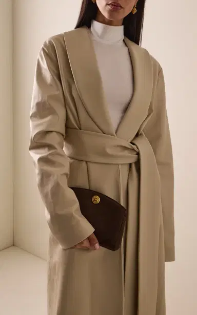 Liffner Pushlock Ostrich-Effect Leather Clutch | Thumbnail 2