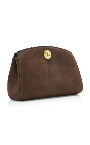 Liffner Pushlock Ostrich-Effect Leather Clutch | Thumbnail 3