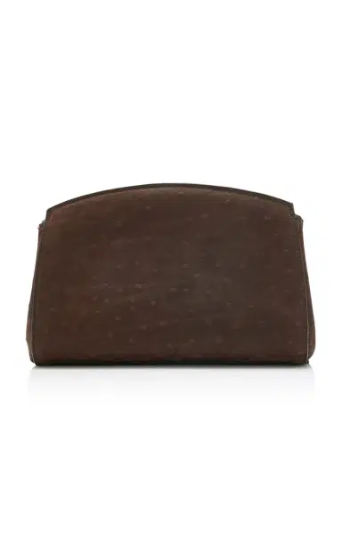 Liffner Pushlock Ostrich-Effect Leather Clutch | Thumbnail 4