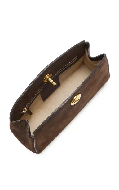 Liffner Pushlock Ostrich-Effect Leather Clutch | Thumbnail 5