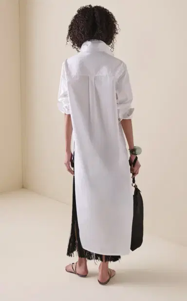 Alaïa Asymmetric Cotton Shirt | Thumbnail 4 Alaïa Asymmetric Cotton Shirt | Thumbnail 4