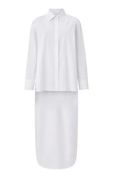 Alaïa Asymmetric Cotton Shirt | Thumbnail 1 Alaïa Asymmetric Cotton Shirt | Thumbnail 1