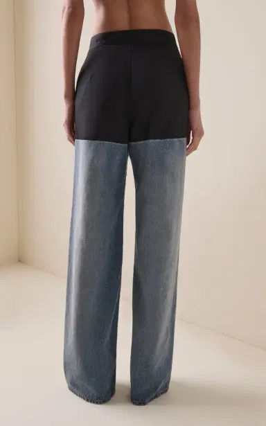 Alaïa Basque Hybrid Wide-Leg Jeans | Thumbnail 4 Alaïa Basque Hybrid Wide-Leg Jeans | Thumbnail 4