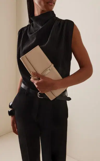 Liffner Belted Leather Clutch | Thumbnail 2