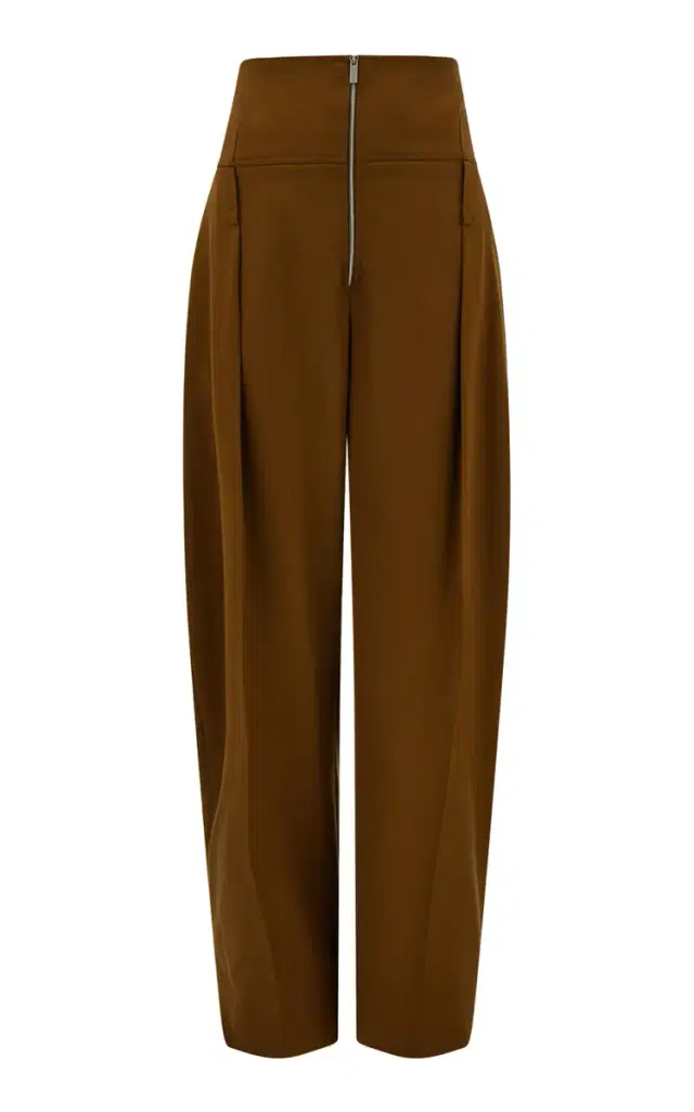 Pleated Wool-Cashmere Trousers