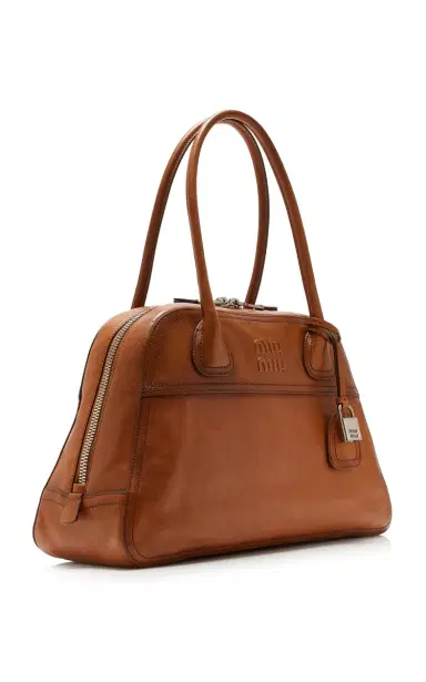 Miu Miu Leather Shoulder Bag | Thumbnail 3