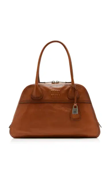 Miu Miu Leather Shoulder Bag | Thumbnail 6