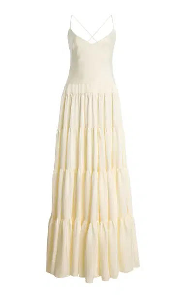 Arcina Ori Exclusive Bridal Ruffled Crepe Maxi Dress | Thumbnail 25 Arcina Ori Exclusive Bridal Ruffled Crepe Maxi Dress | Thumbnail 25