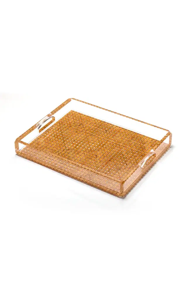 MARIO LUCA GIUSTI Acrylic Butler Tray - Brown