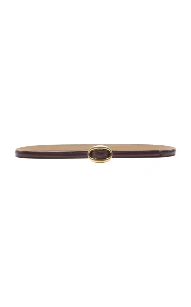 Saint Laurent Thin Reversible Leather Belt | Thumbnail 1