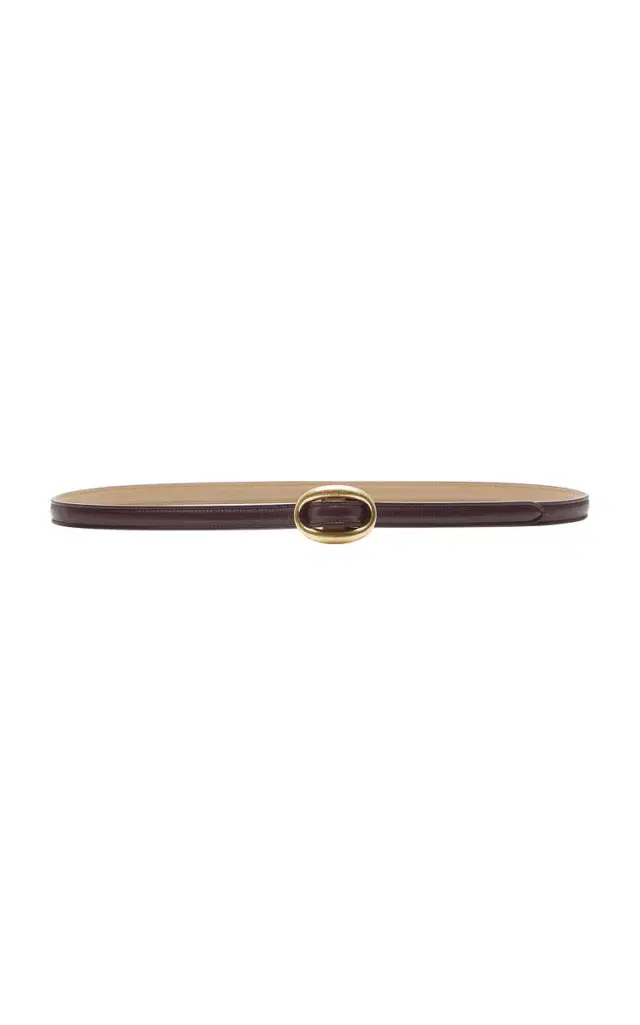 Saint Laurent Thin Reversible Leather Belt