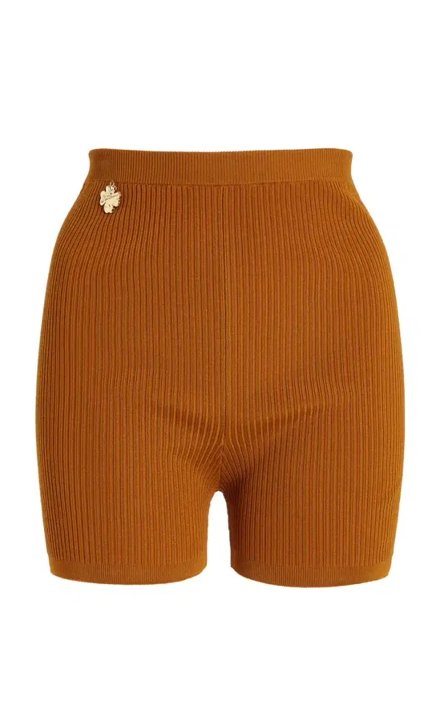 Saint Laurent Ribbed Knit Cycling Shorts