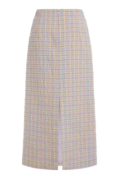 Markarian Betsy Pastel Plaid Midi Skirt | Thumbnail 5