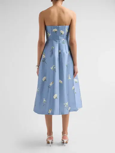 SACHIN & BABI Women's Shay Floral Mikado Strapless Cocktail Dress - Twilight Roses - Size 8 | Thumbnail 3 SACHIN & BABI Women's Shay Floral Mikado Strapless Cocktail Dress - Twilight Roses - Size 8 | Thumbnail 3