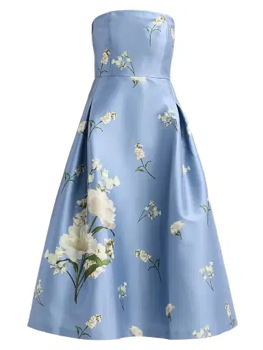 SACHIN & BABI Women's Shay Floral Mikado Strapless Cocktail Dress - Twilight Roses - Size 8 | Thumbnail 1 SACHIN & BABI Women's Shay Floral Mikado Strapless Cocktail Dress - Twilight Roses - Size 8 | Thumbnail 1