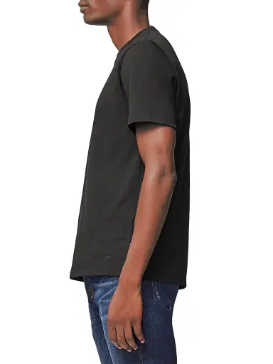 Frame Men's Short-Sleeve Cotton T-Shirt - Noir - Size XL | Thumbnail 4