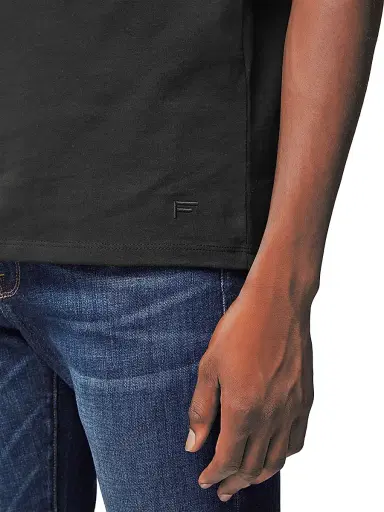 Frame Men's Short-Sleeve Cotton T-Shirt - Noir - Size XL | Thumbnail 6