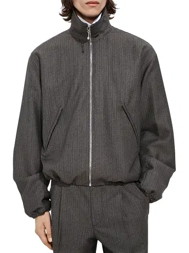 Bottega Veneta Men's Striped Wool-Mohair Jacket | Thumbnail 1 Bottega Veneta Men's Striped Wool-Mohair Jacket | Thumbnail 1