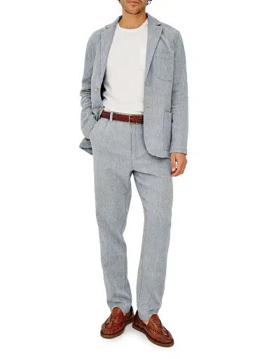 RAILS Men's Irving Cotton-Linen Pants - Bicoastal Blue - Size 34 | Thumbnail 2