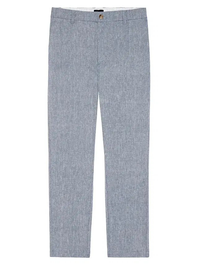 Men's Irving Cotton-Linen Pants - Bicoastal Blue