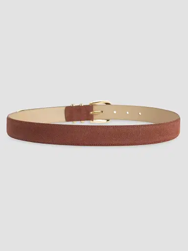 Favorite Daughter Women's The Suede Jordan Belt - Tan Polished Gold - Size XL | Thumbnail 2 Favorite Daughter Women's The Suede Jordan Belt - Tan Polished Gold - Size XL | Thumbnail 2