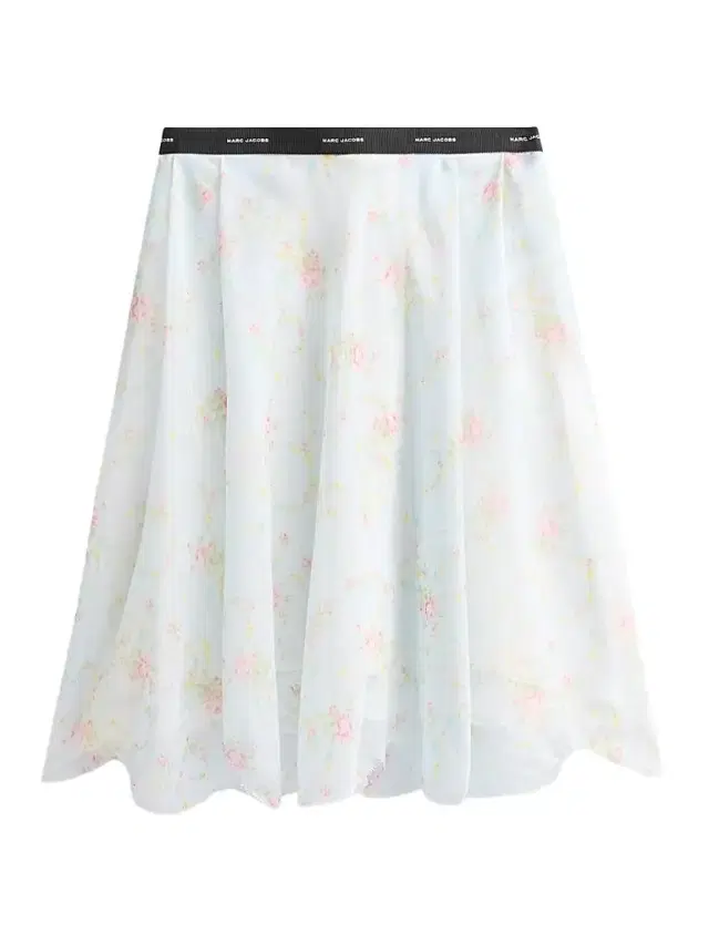 Marc Jacobs Women's Blurred Floral Chiffon Skirt - Blue Mist Multi