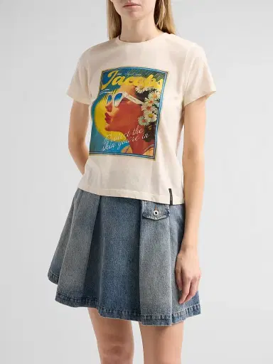 Marc Jacobs Women's Sun Poster Femme T-Shirt - White Multi - Size XS | Thumbnail 4