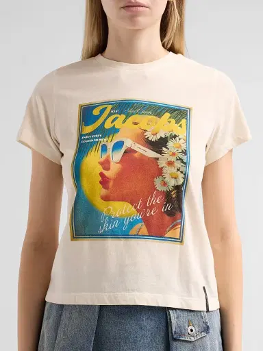 Marc Jacobs Women's Sun Poster Femme T-Shirt - White Multi - Size XS | Thumbnail 5