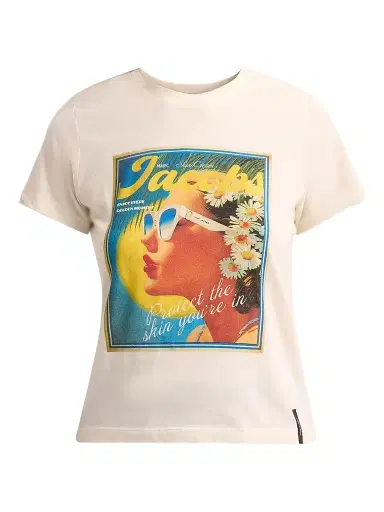 Marc Jacobs Women's Sun Poster Femme T-Shirt - White Multi - Size XS | Thumbnail 1