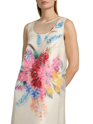 Elie Tahari Women's The Alexis Garden Print Maxi Dress - Tiara Garden Print | Thumbnail 6 Elie Tahari Women's The Alexis Garden Print Maxi Dress - Tiara Garden Print | Thumbnail 6