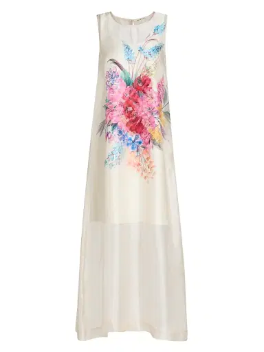 Elie Tahari Women's The Alexis Garden Print Maxi Dress - Tiara Garden Print | Thumbnail 1 Elie Tahari Women's The Alexis Garden Print Maxi Dress - Tiara Garden Print | Thumbnail 1