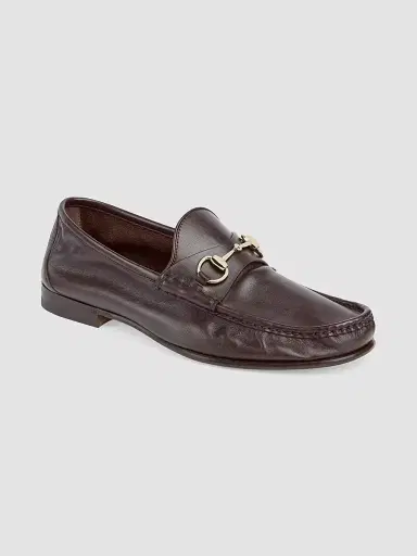 Gucci Men's Lugano Loafers - Dark Brown - Size 7.5 | Thumbnail 4 Gucci Men's Lugano Loafers - Dark Brown - Size 7.5 | Thumbnail 4
