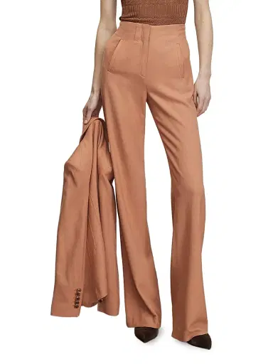 Veronica Beard Women's Jude Wide-Leg Pants - Chai - Size 16 | Thumbnail 5 Veronica Beard Women's Jude Wide-Leg Pants - Chai - Size 16 | Thumbnail 5