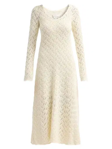 Cara Cara Women's Avril Pointelle Midi Dress - | Thumbnail 1