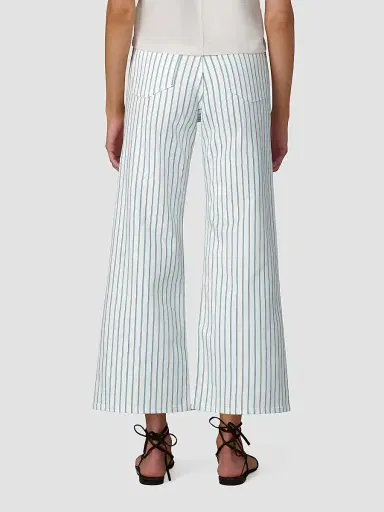 Joe's Jeans Women's The Mia Stripe Wide-Leg Ankle Jeans - Blue Multi Stripe | Thumbnail 3