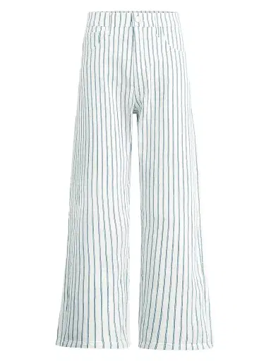 Joe's Jeans Women's The Mia Stripe Wide-Leg Ankle Jeans - Blue Multi Stripe | Thumbnail 1