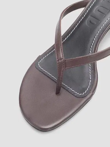 Staud Women's Freja 60MM Leather Kitten-Heel Sandals | Thumbnail 3